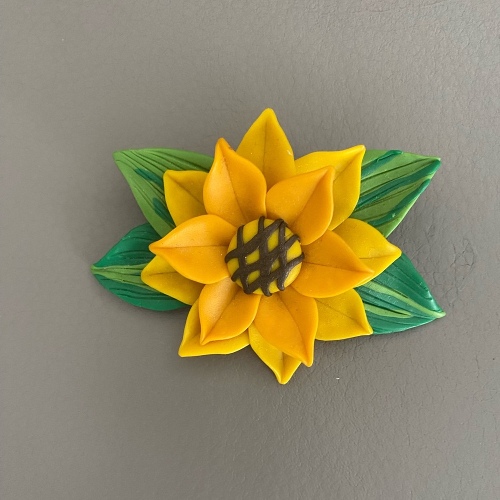 Libby Nicholson Sunflower Brooch